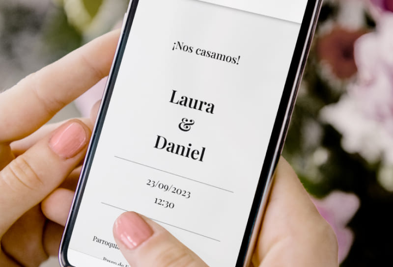 Precio y tarifa de una invitación digital para bodas