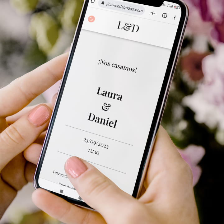Tu invitación digital con Bodas en la Nube
